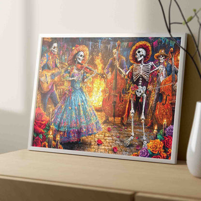 Day of Dead Skeleton Celebration Jigsaw Puzzle