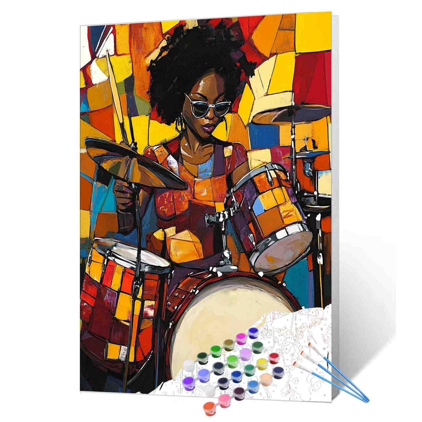 Drummer Queen Paint by Numbers