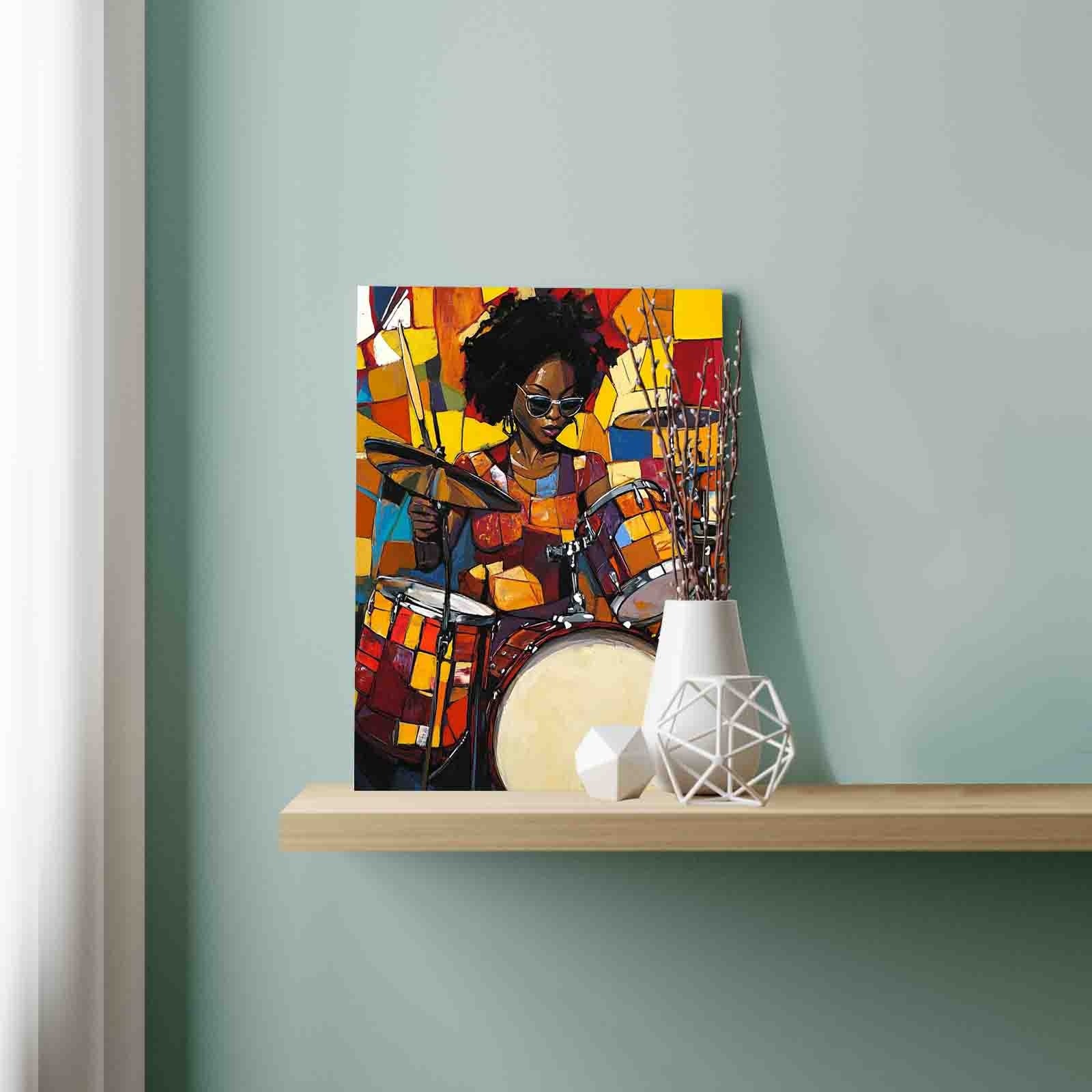 Drummer Queen Paint by Numbers