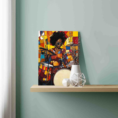 Drummer Queen Paint by Numbers