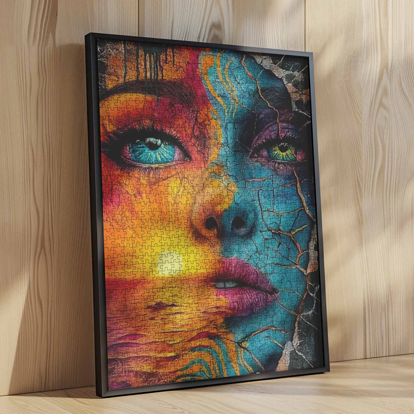 Dual Nature Graffiti Woman Jigsaw Puzzle