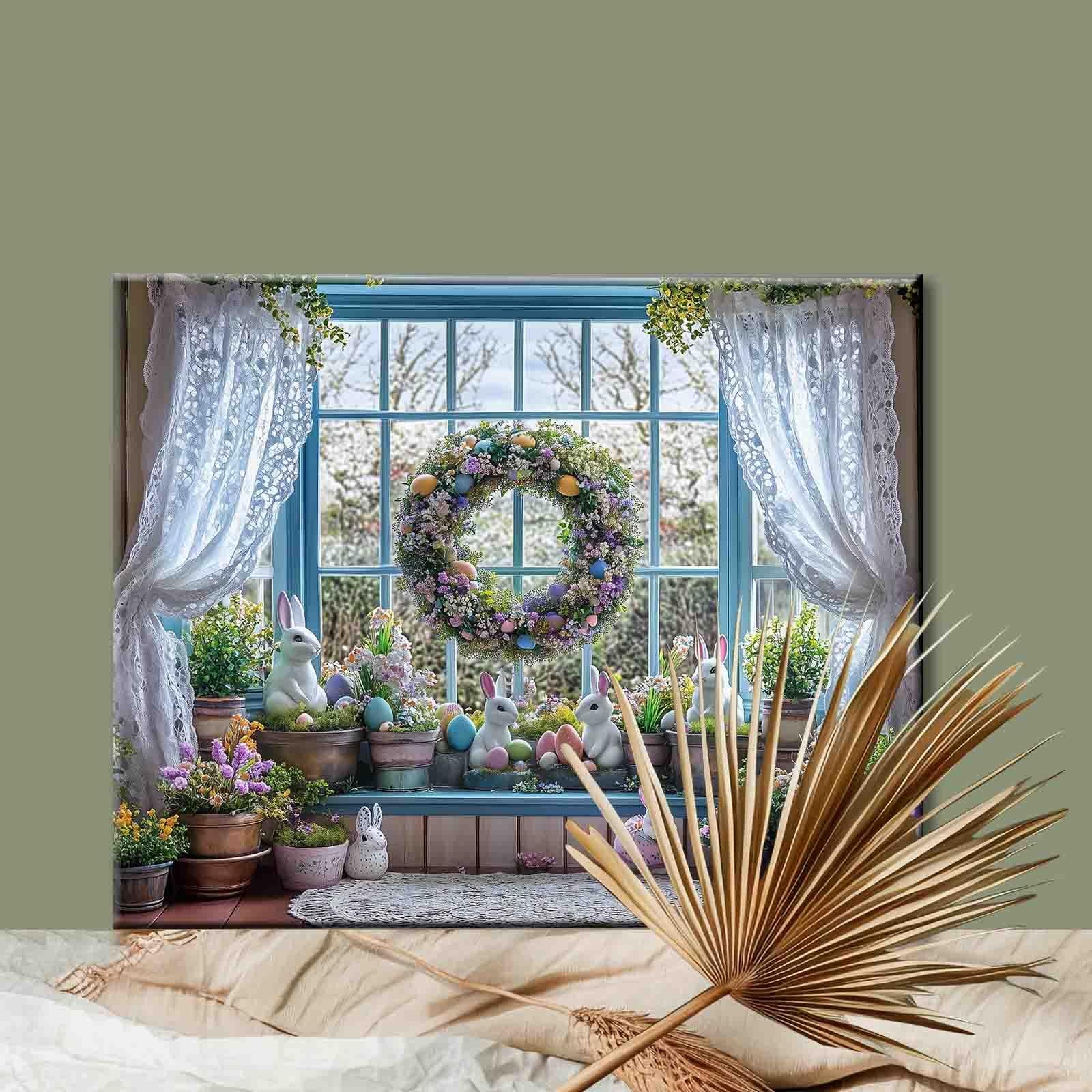 Easter Window Garden Paint by Numbers