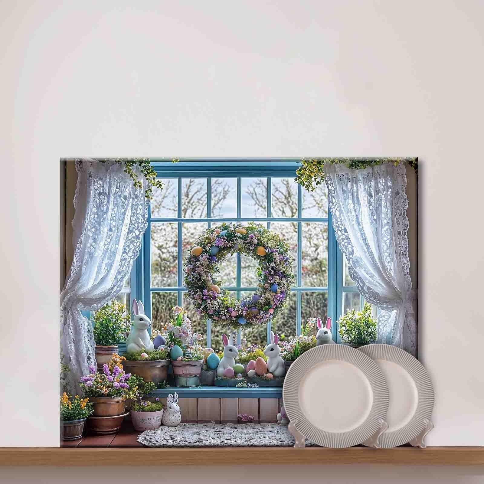 Easter Window Garden Paint by Numbers