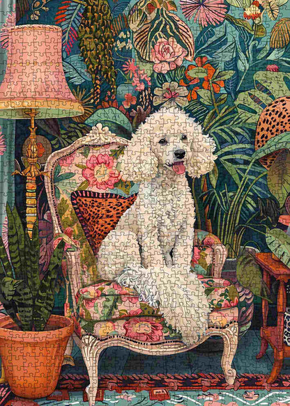 Elegant Poodle Salon Jigsaw Puzzle