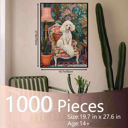 Elegant Poodle Salon Jigsaw Puzzle