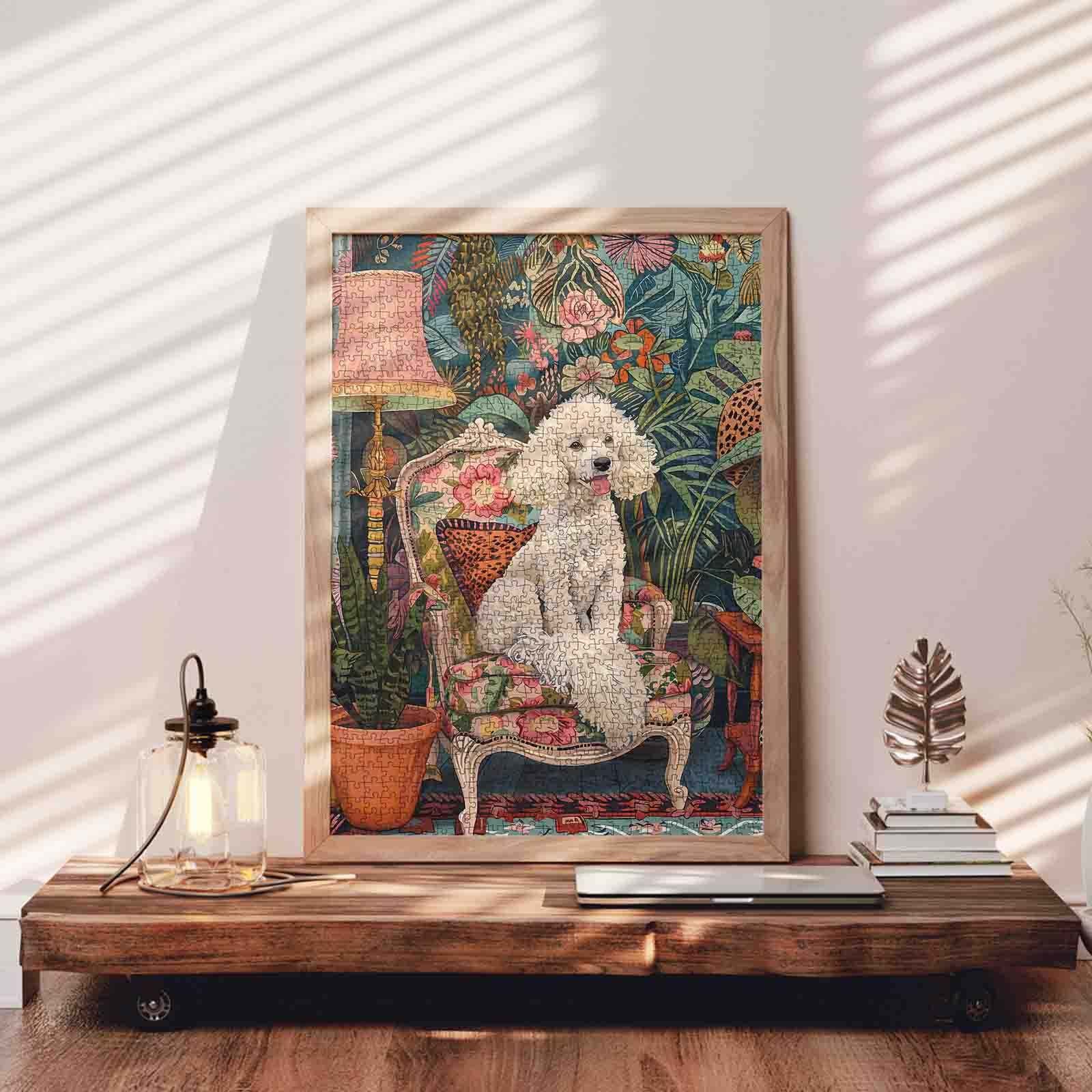 Elegant Poodle Salon Jigsaw Puzzle