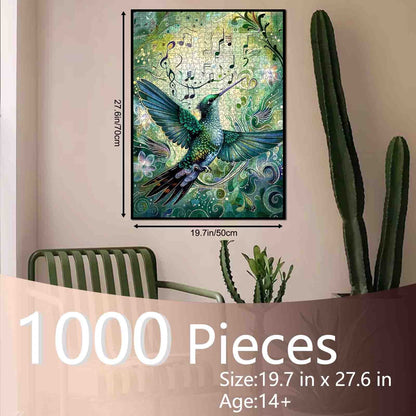 Emerald Hummingbird Melody Jigsaw Puzzle