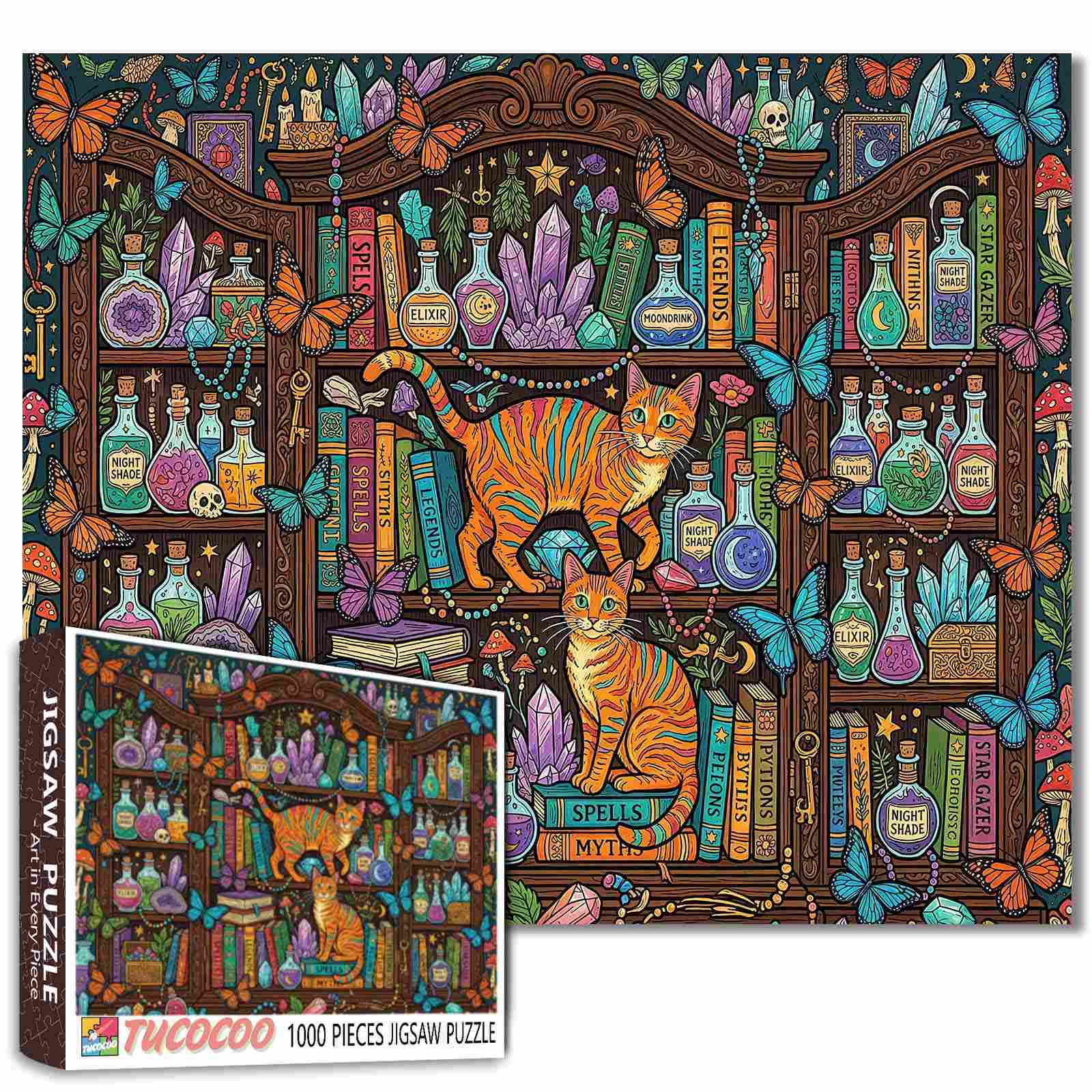 Enchanted Cat Apothecary Jigsaw Puzzle