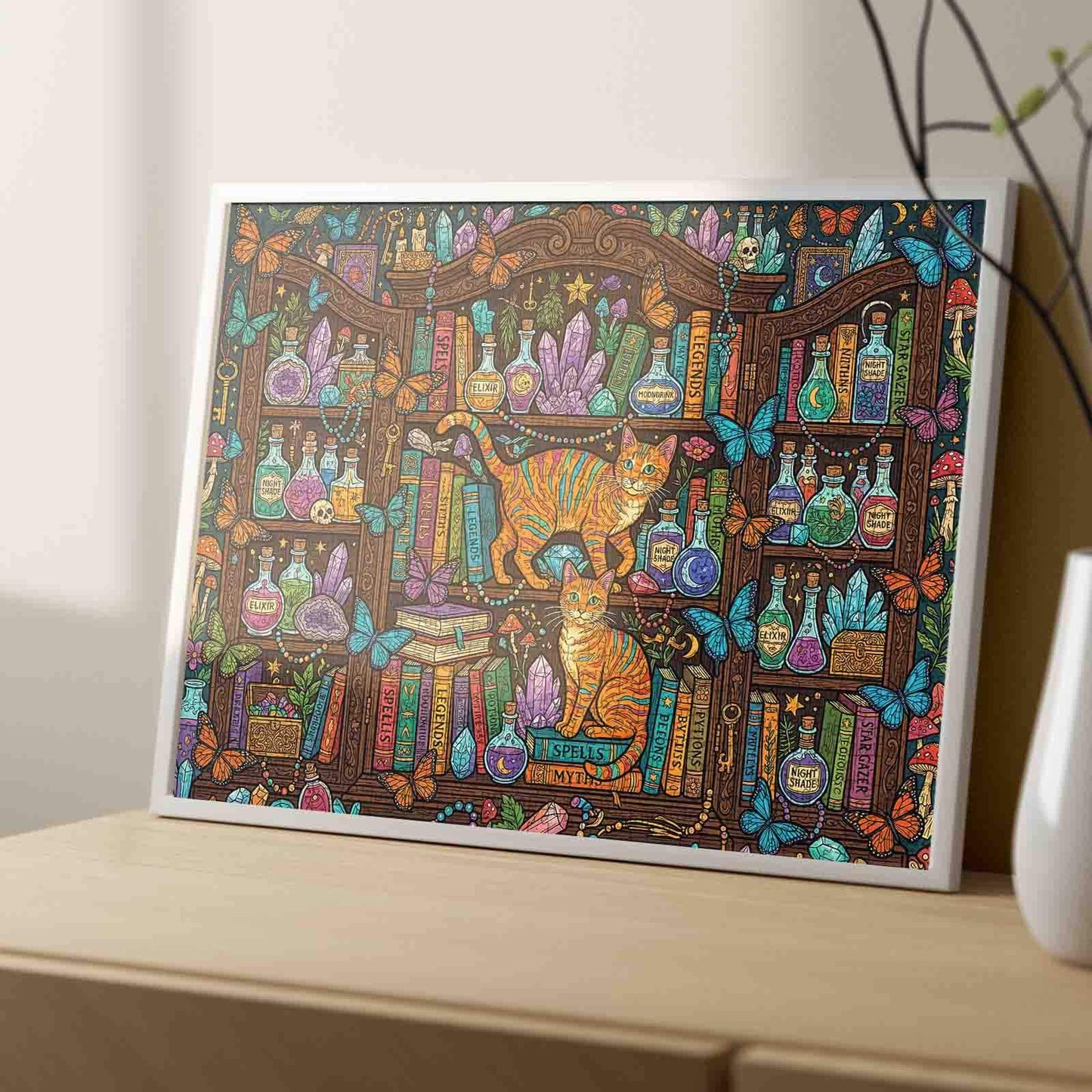 Enchanted Cat Apothecary Jigsaw Puzzle