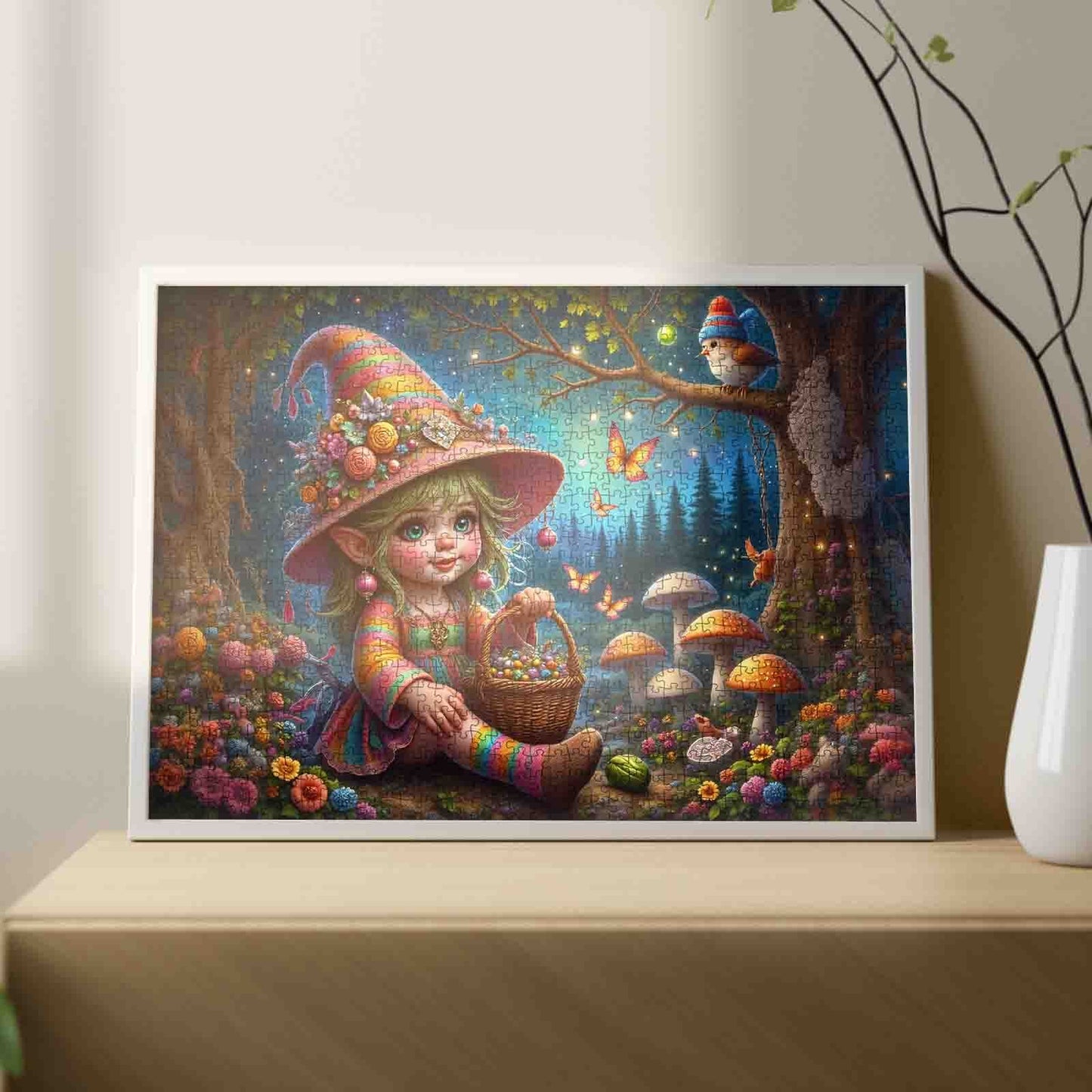 Enchanted Forest Elf Girl Jigsaw Puzzle