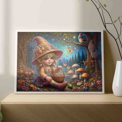 Enchanted Forest Elf Girl Jigsaw Puzzle