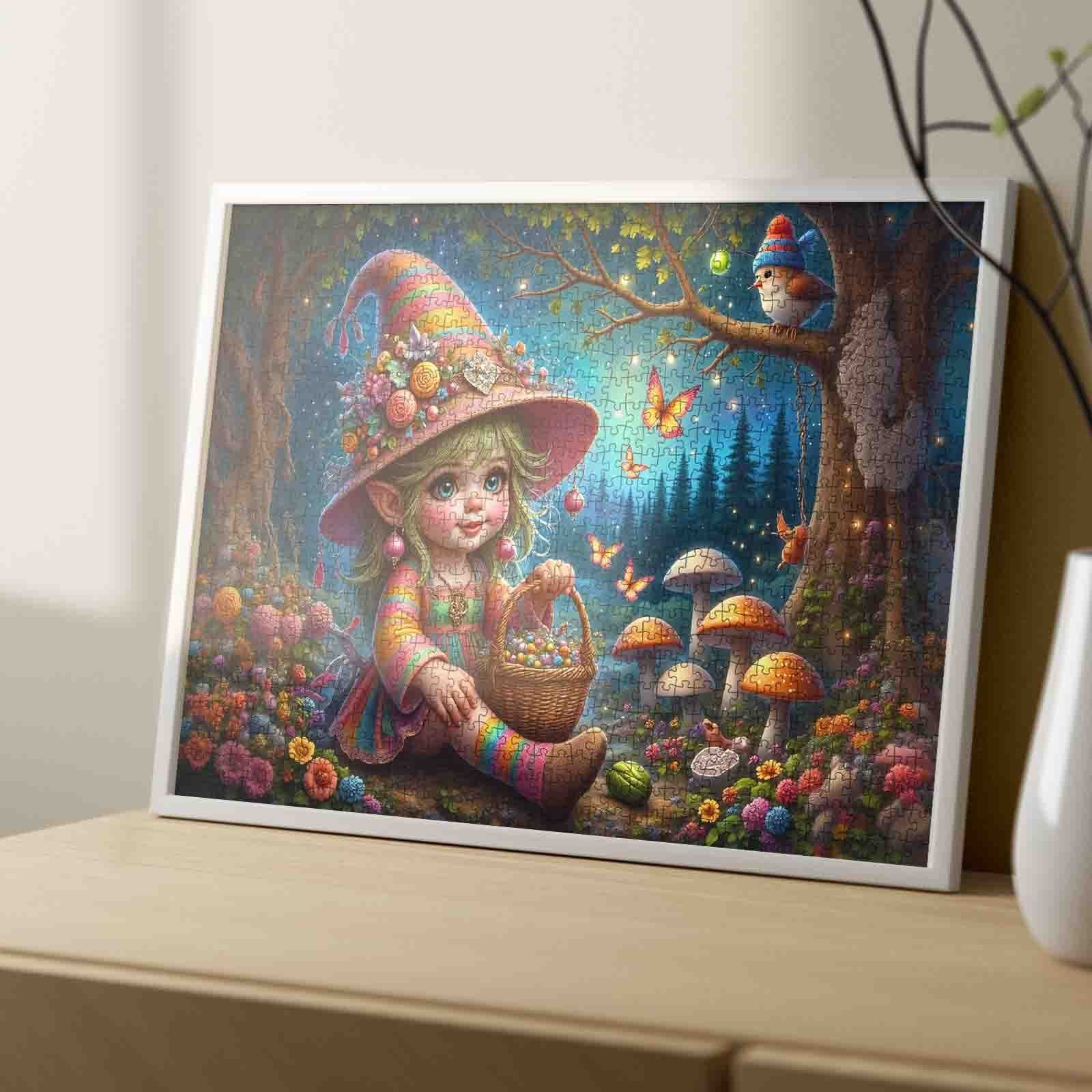 Enchanted Forest Elf Girl Jigsaw Puzzle