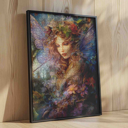 Floral Winged Fairy Jigsaw Puzzle