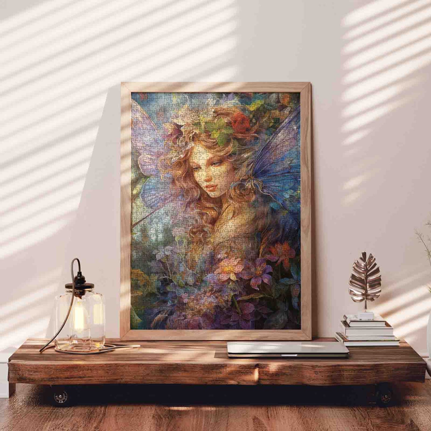 Floral Winged Fairy Jigsaw Puzzle