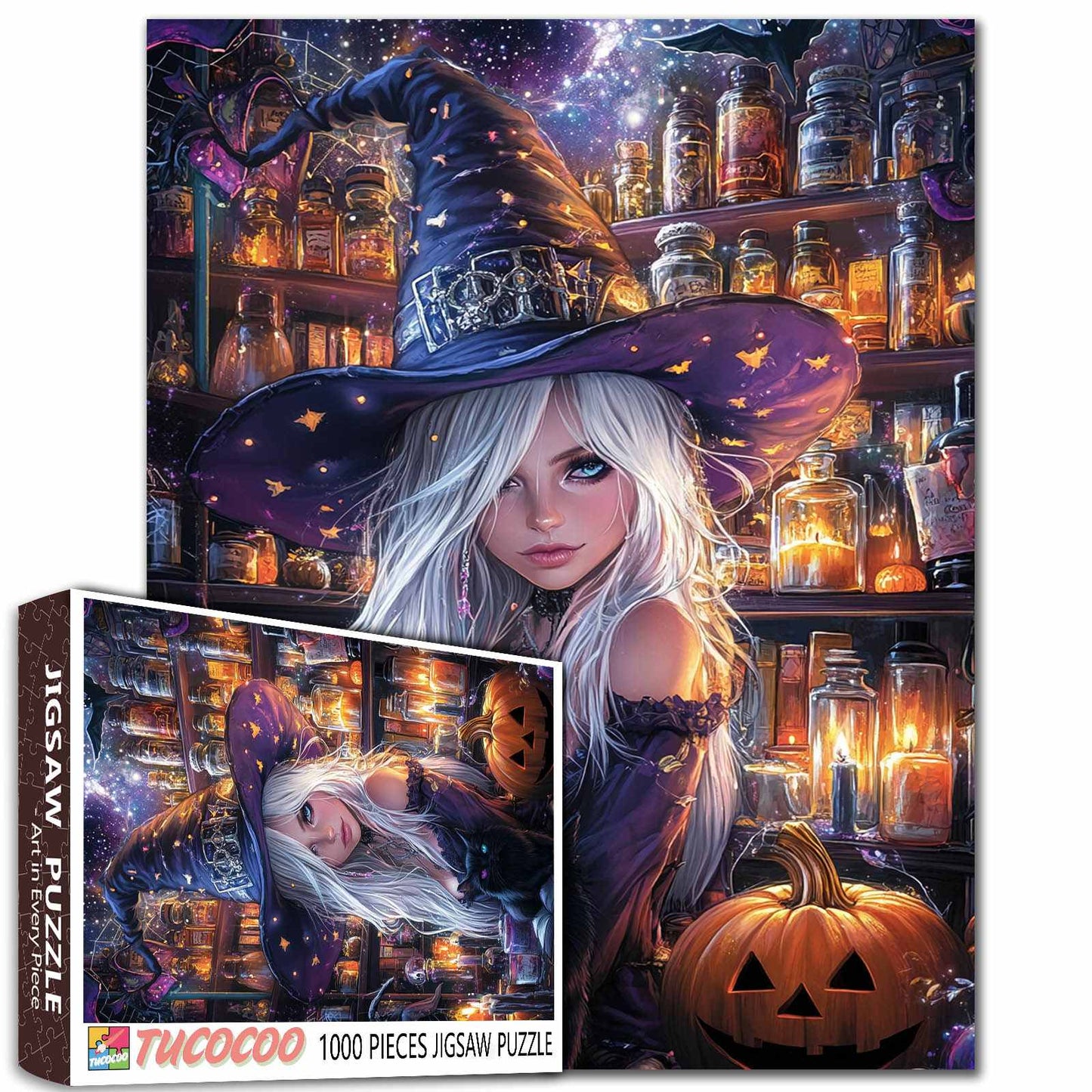 Enchanted Halloween Witch Jigsaw Puzzle