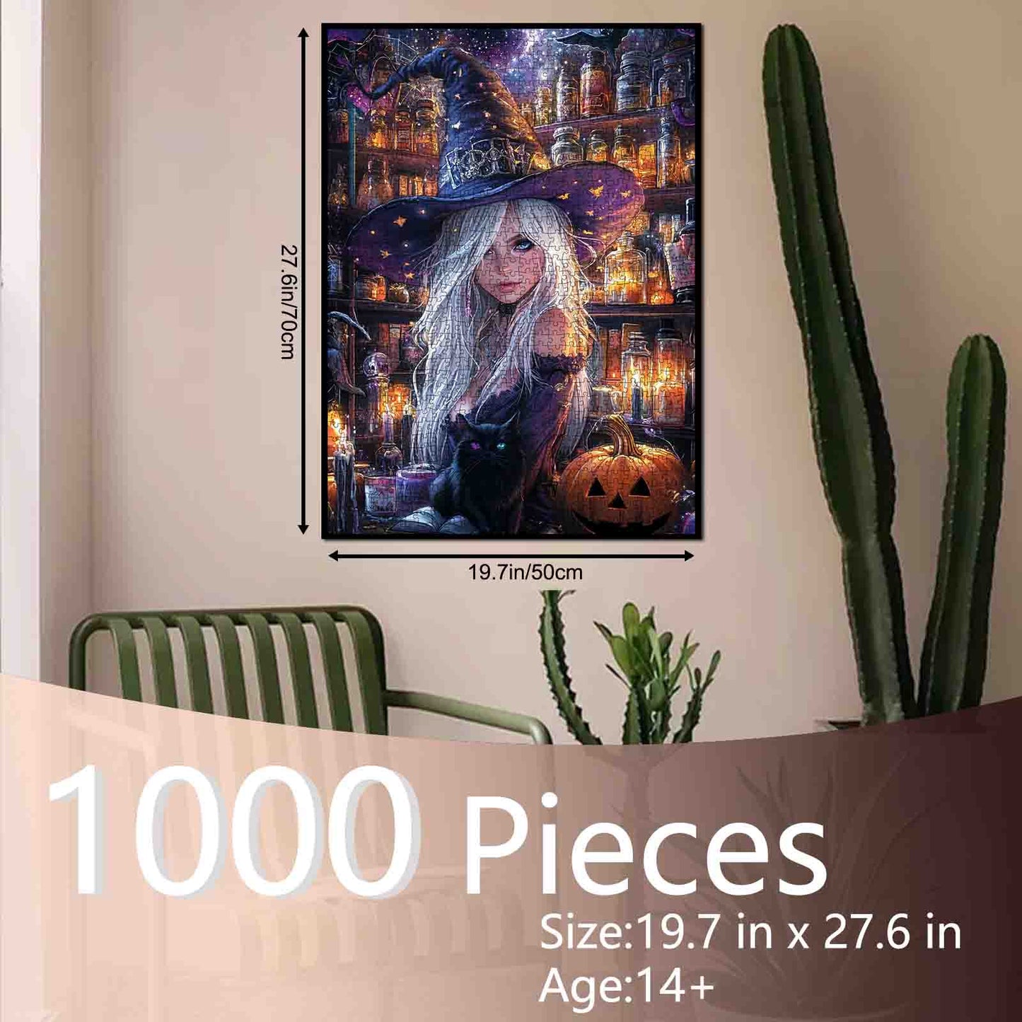 Enchanted Halloween Witch Jigsaw Puzzle