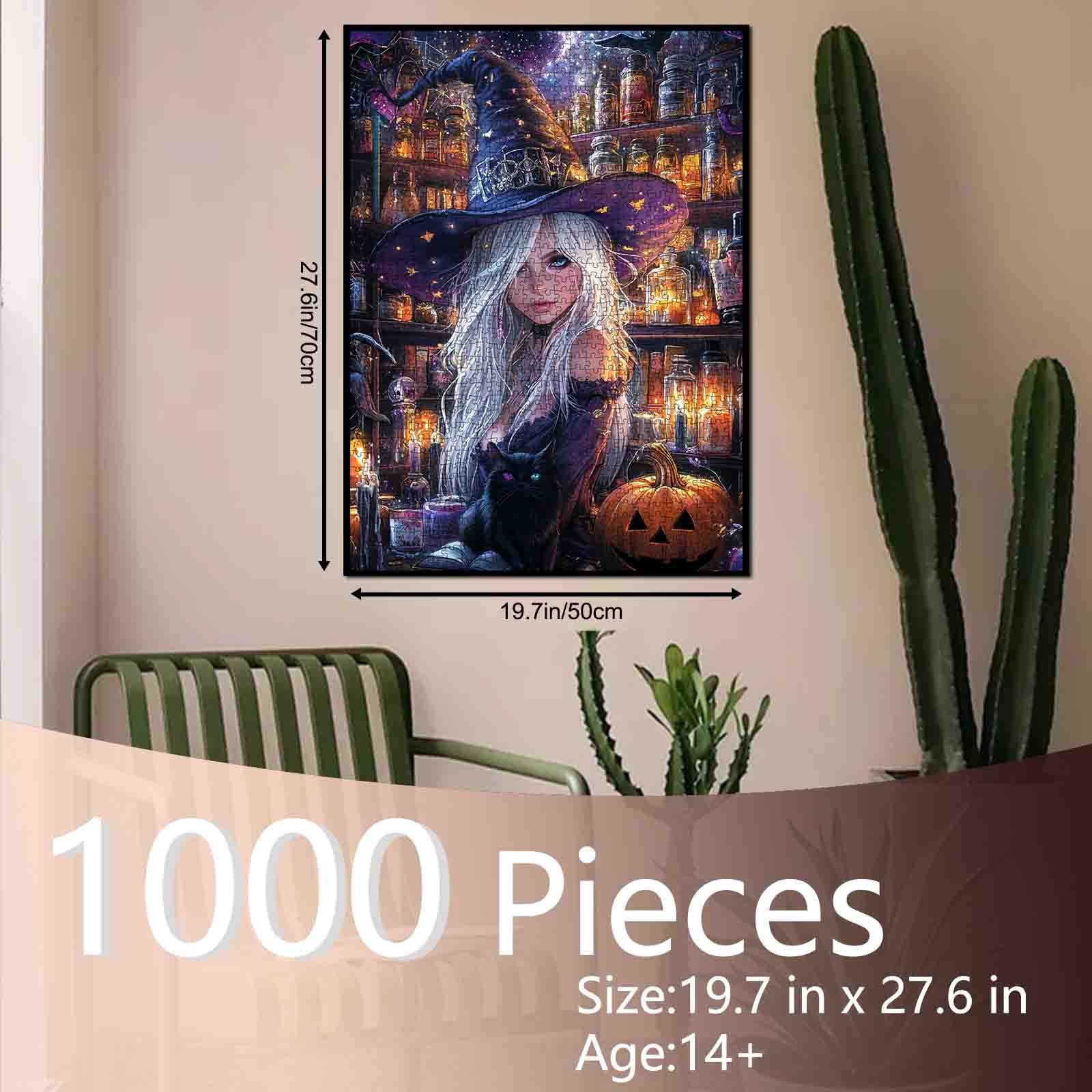 Enchanted Halloween Witch Jigsaw Puzzle