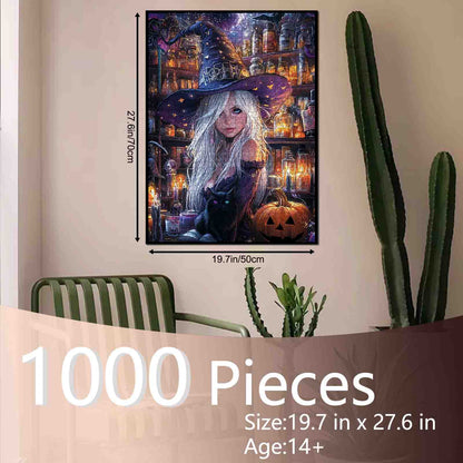 Enchanted Halloween Witch Jigsaw Puzzle