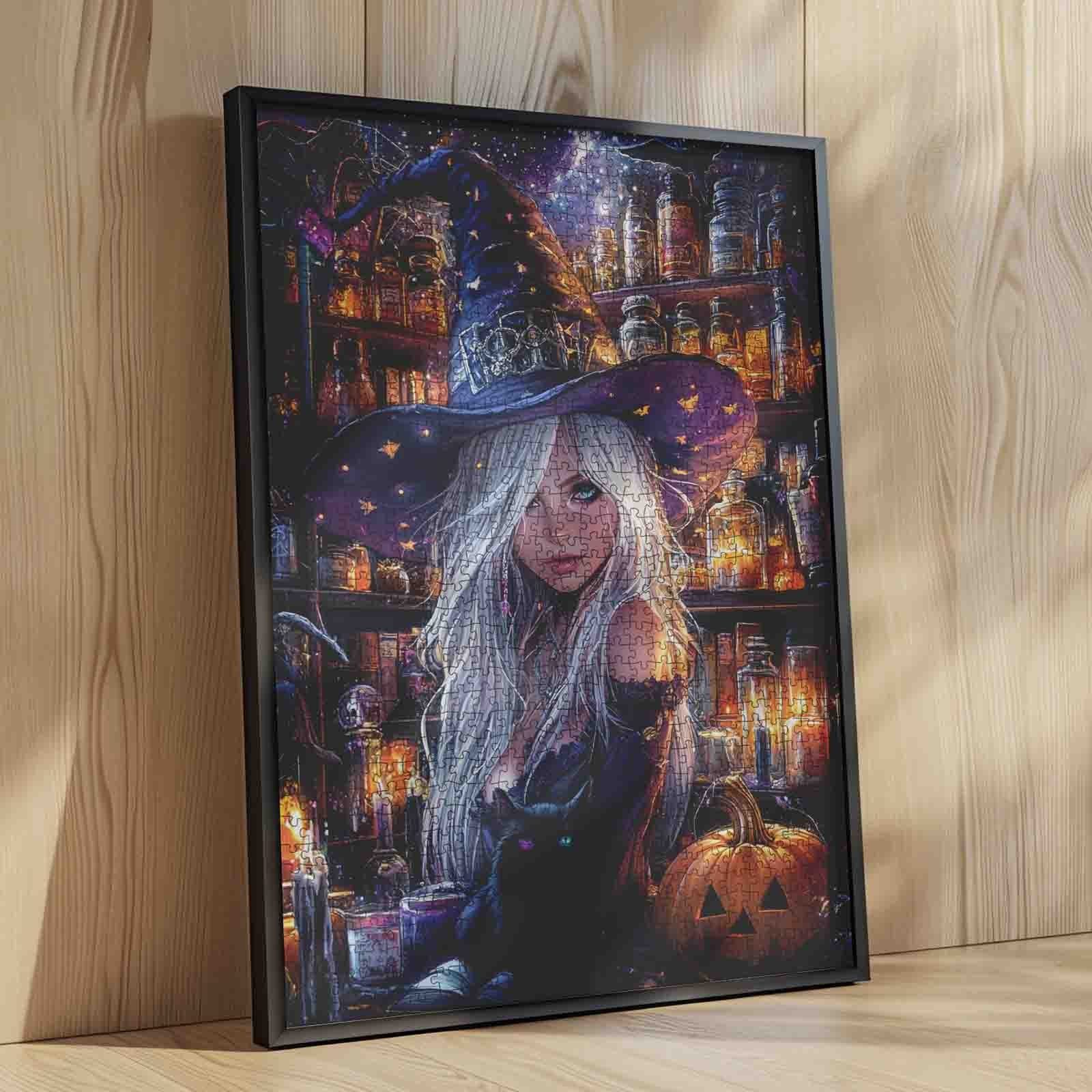 Enchanted Halloween Witch Jigsaw Puzzle