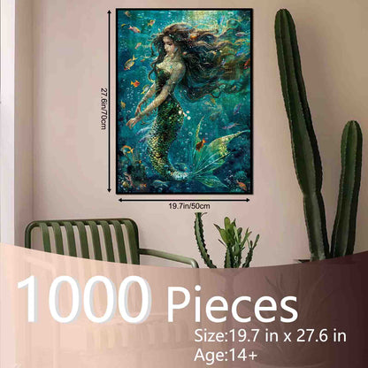 Enchanted Ocean Mermaid Elegance Jigsaw Puzzle