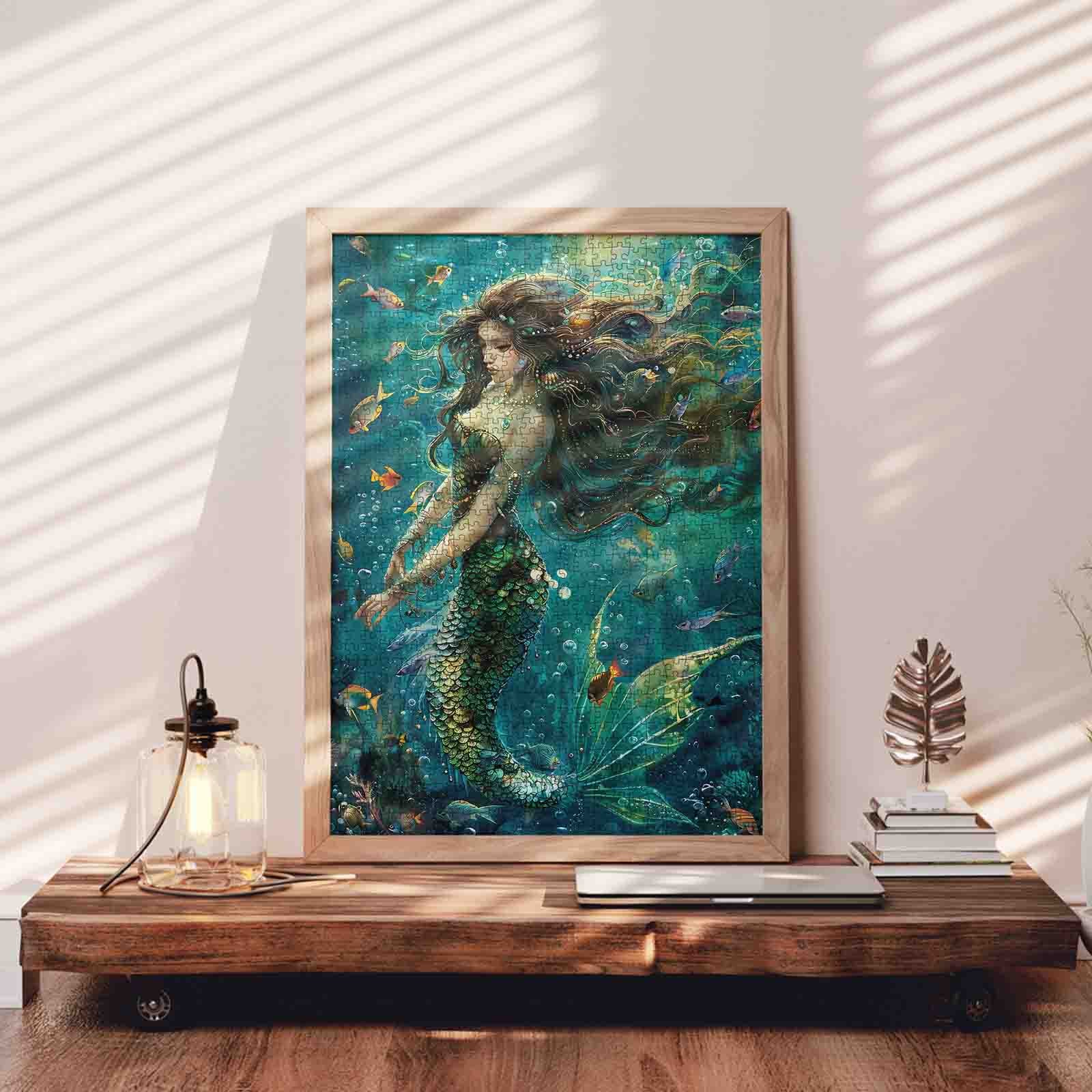 Enchanted Ocean Mermaid Elegance Jigsaw Puzzle