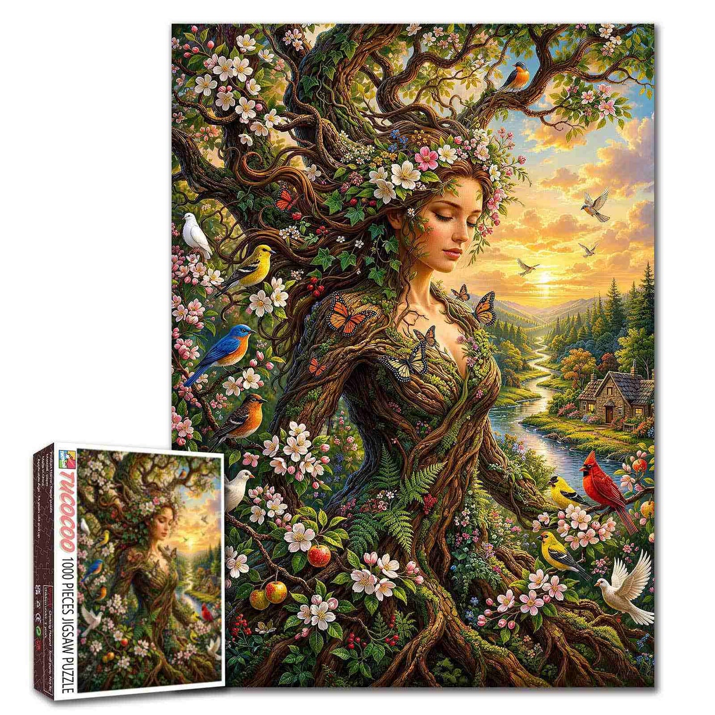 Enchanted Tree Goddess Jigsaw Puzzle
