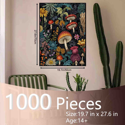 Zauberhafte Waldpilze Puzzle