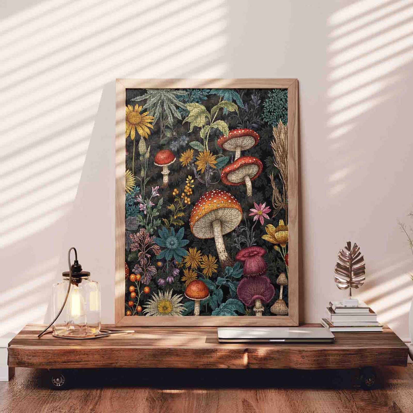 Zauberhafte Waldpilze Puzzle
