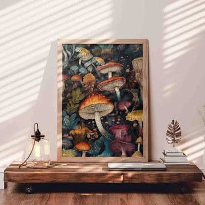 Enchanted forest mushrooms Jigsaw Puzzle