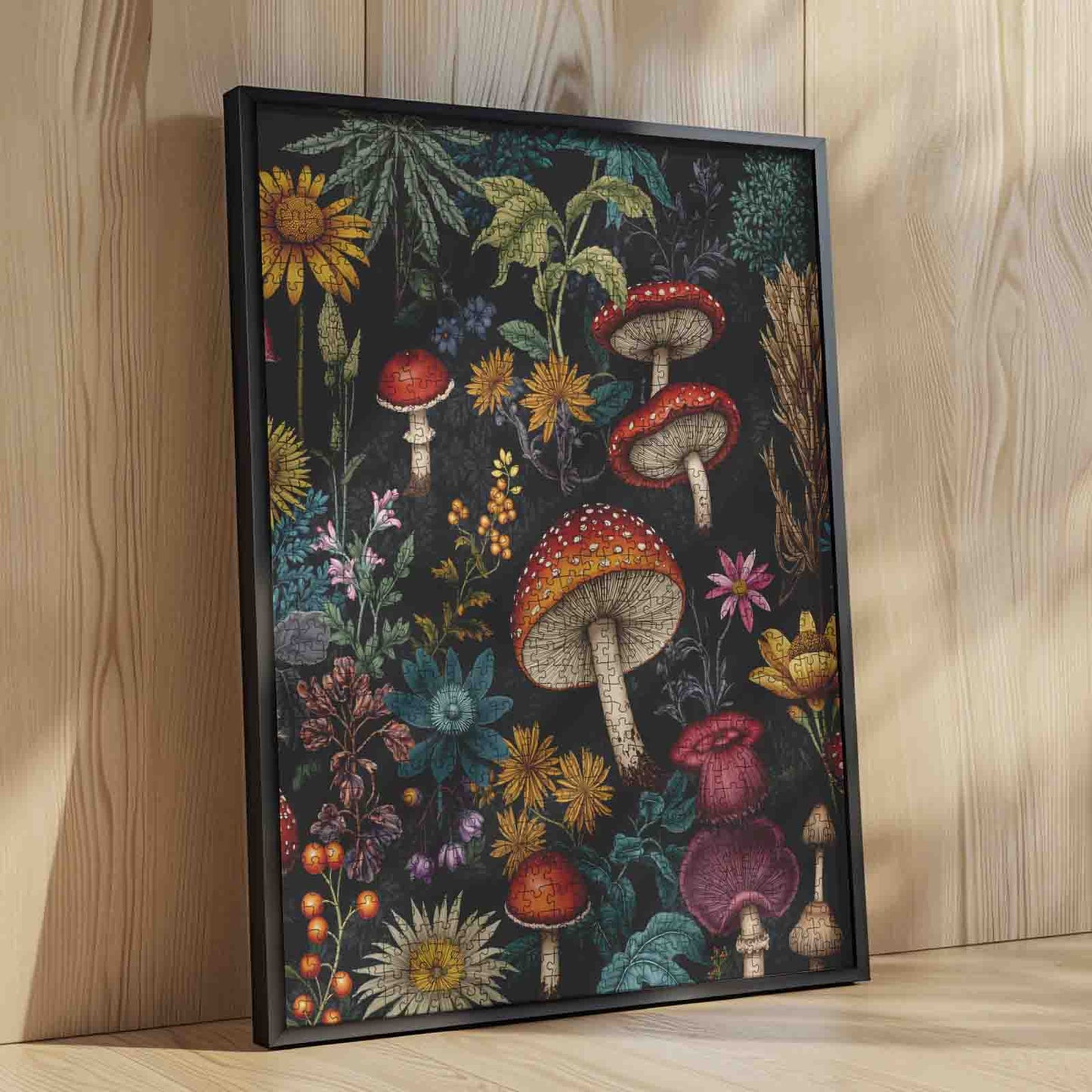 Zauberhafte Waldpilze Puzzle