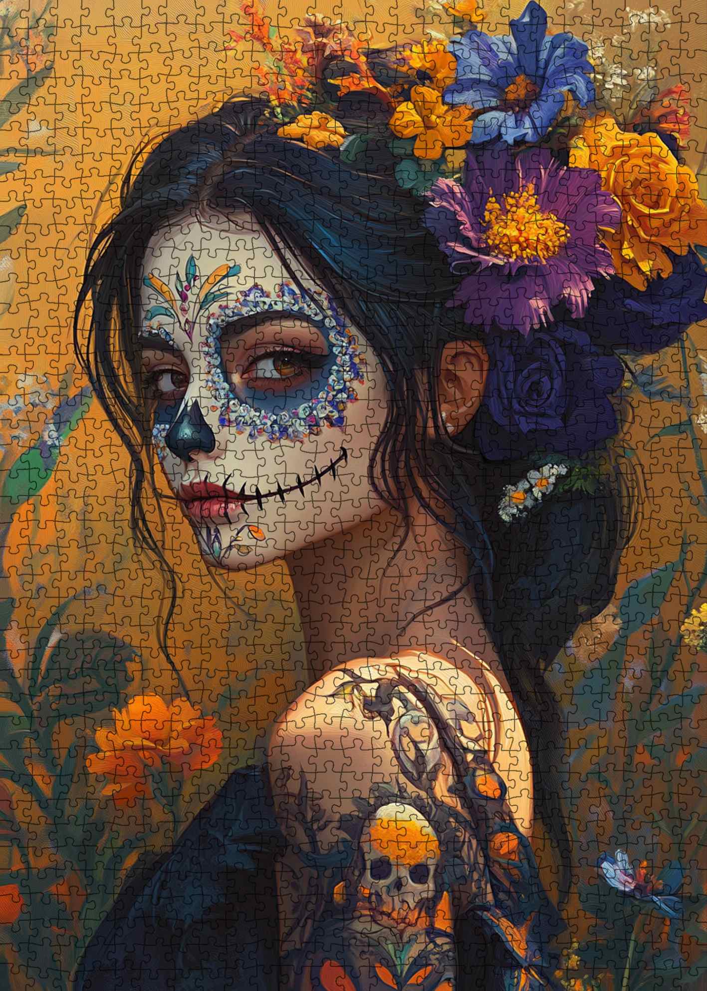 Enchanting Calavera Beauty Jigsaw Puzzle