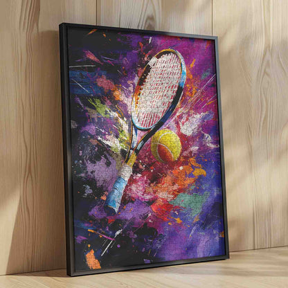 Explosive Tennis Motion Art Jigsaw Puzzle
