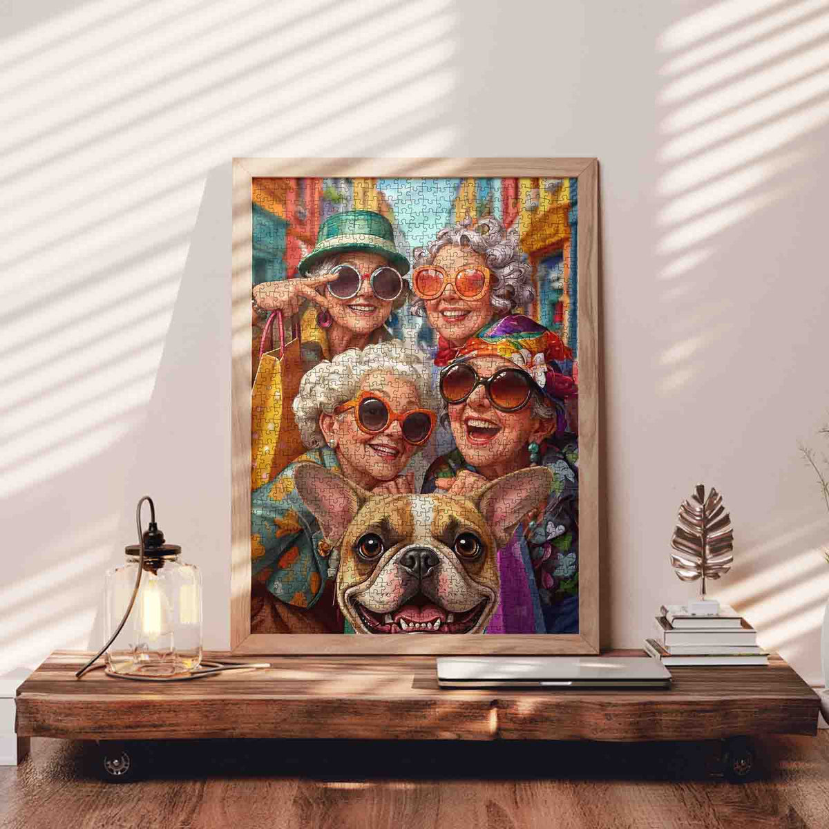 Fabulous Grandmas Dog Selfie Jigsaw Puzzle