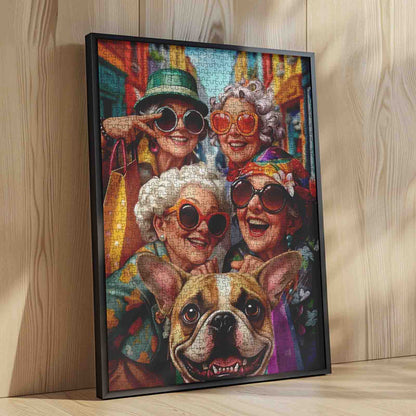 Fabulous Grandmas Dog Selfie Jigsaw Puzzle