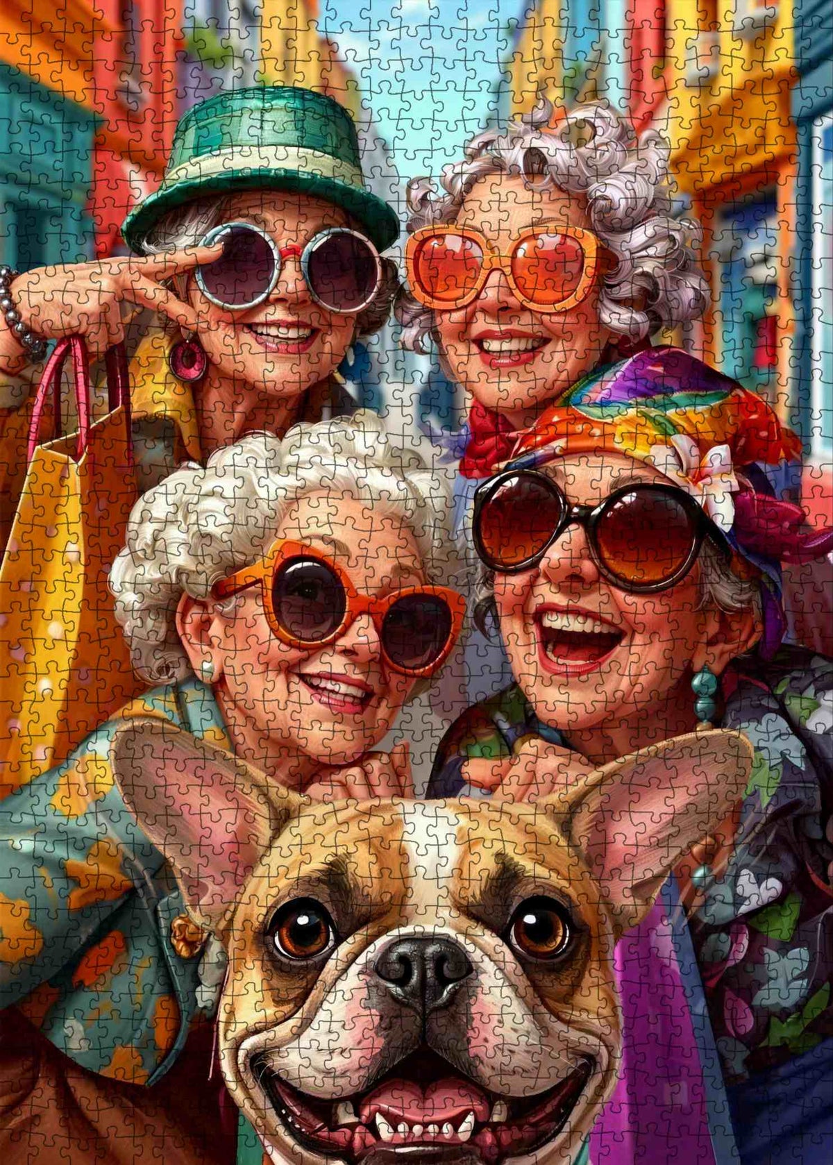 Fabulous Grandmas Dog Selfie Jigsaw Puzzle