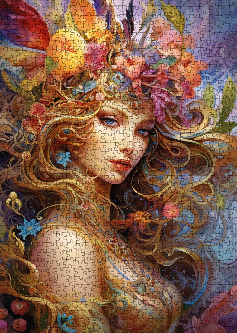 Golden Fairy Jigsaw Puzzle