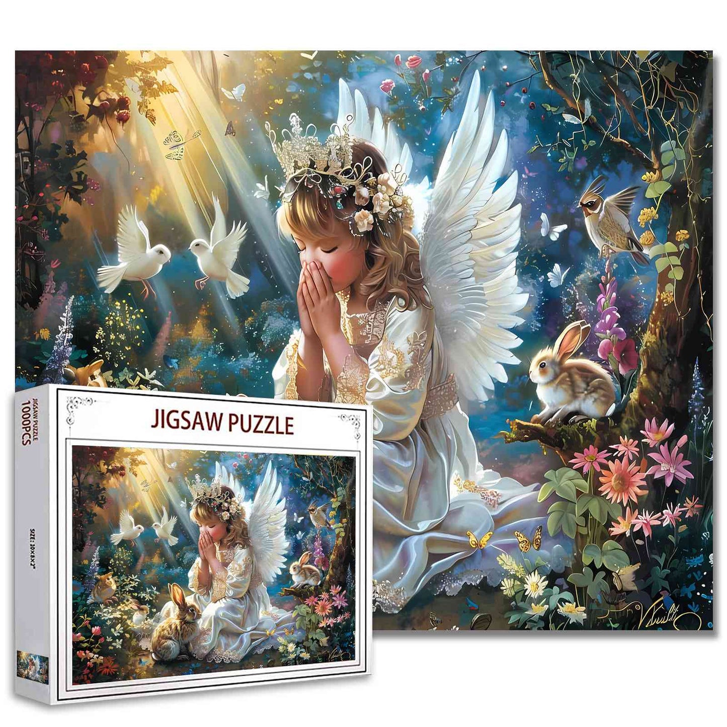 Forest Prayer Angel Jigsaw Puzzles