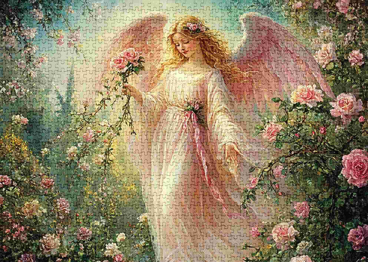 Rose Garden Angel Jigsaw Puzzles