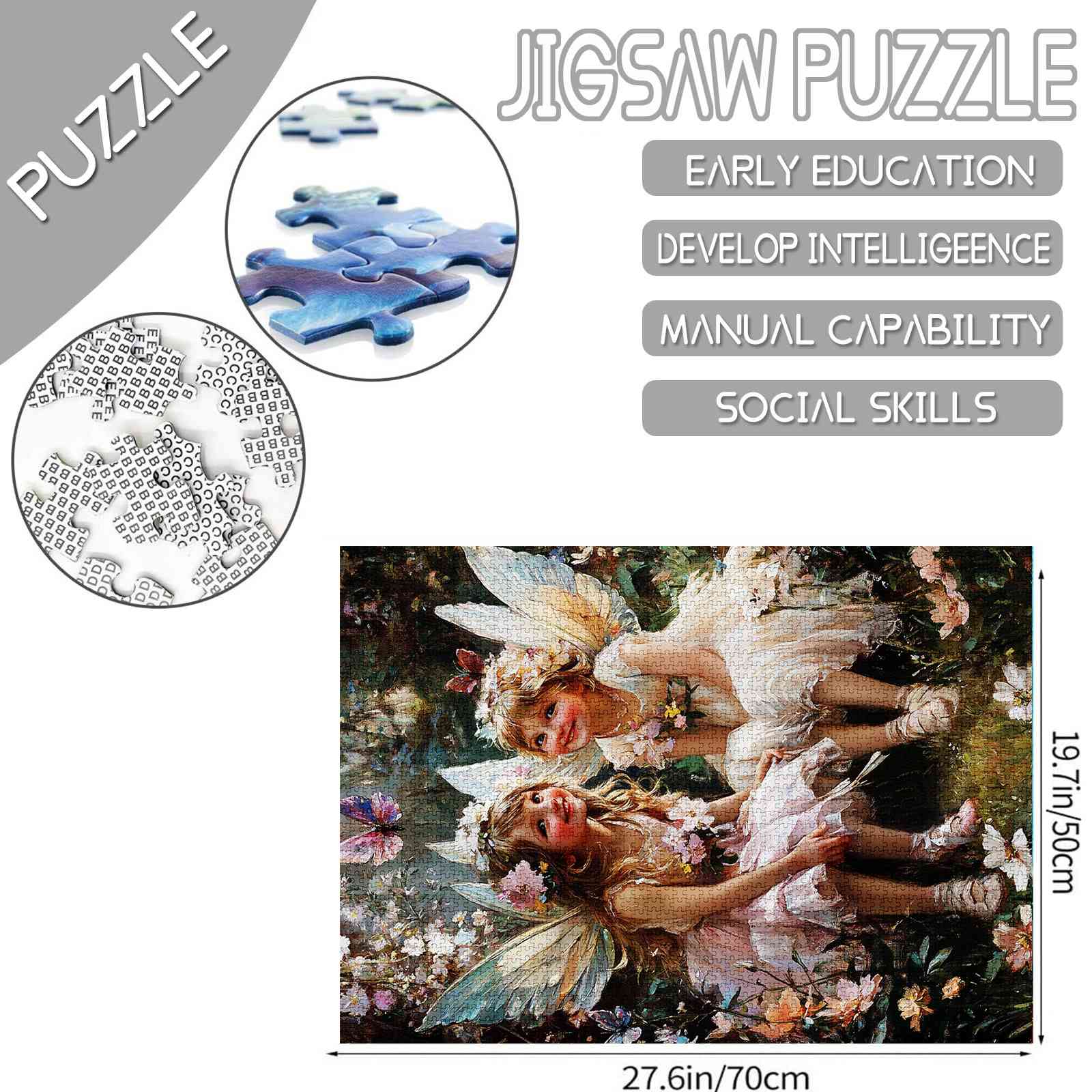 Enchanted Garden Fairies Jigsaw Puzzles