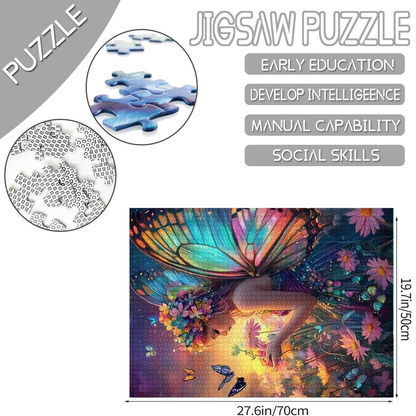 Twilight Butterfly Fairy Jigsaw Puzzles