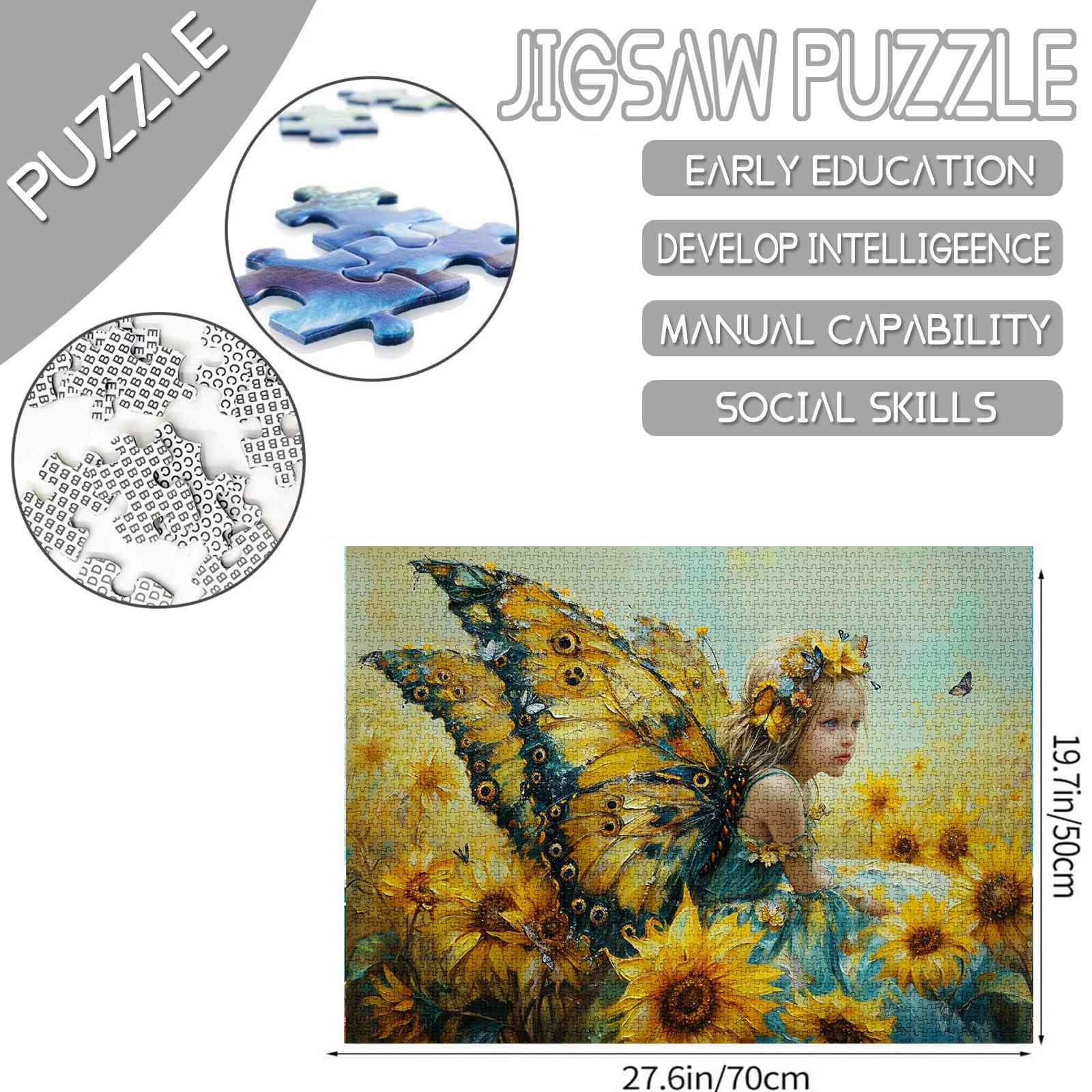 Sunflower Fairy Whispers Jigsaw Puzzles