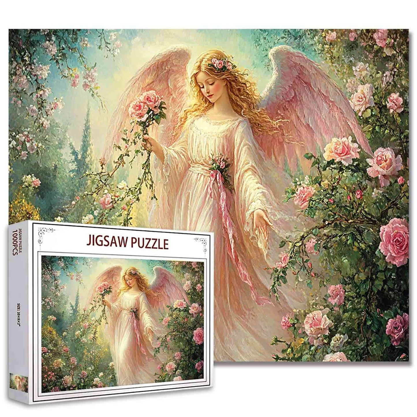 Rose Garden Angel Jigsaw Puzzles