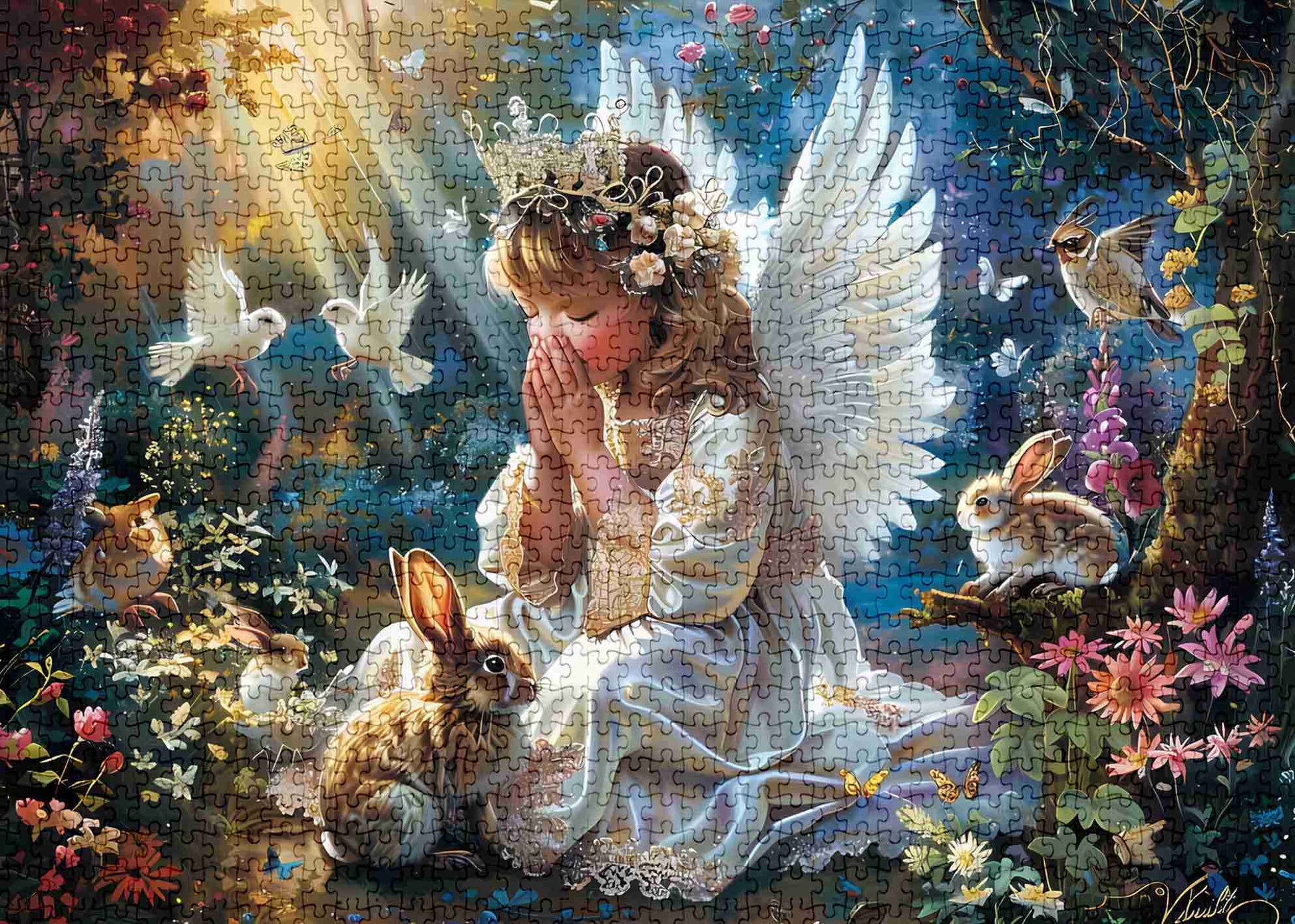 Forest Prayer Angel Jigsaw Puzzles