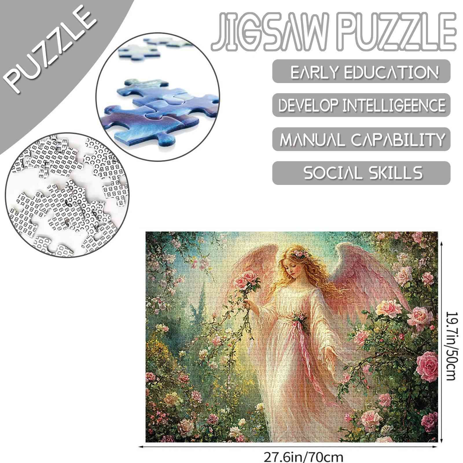 Rose Garden Angel Jigsaw Puzzles