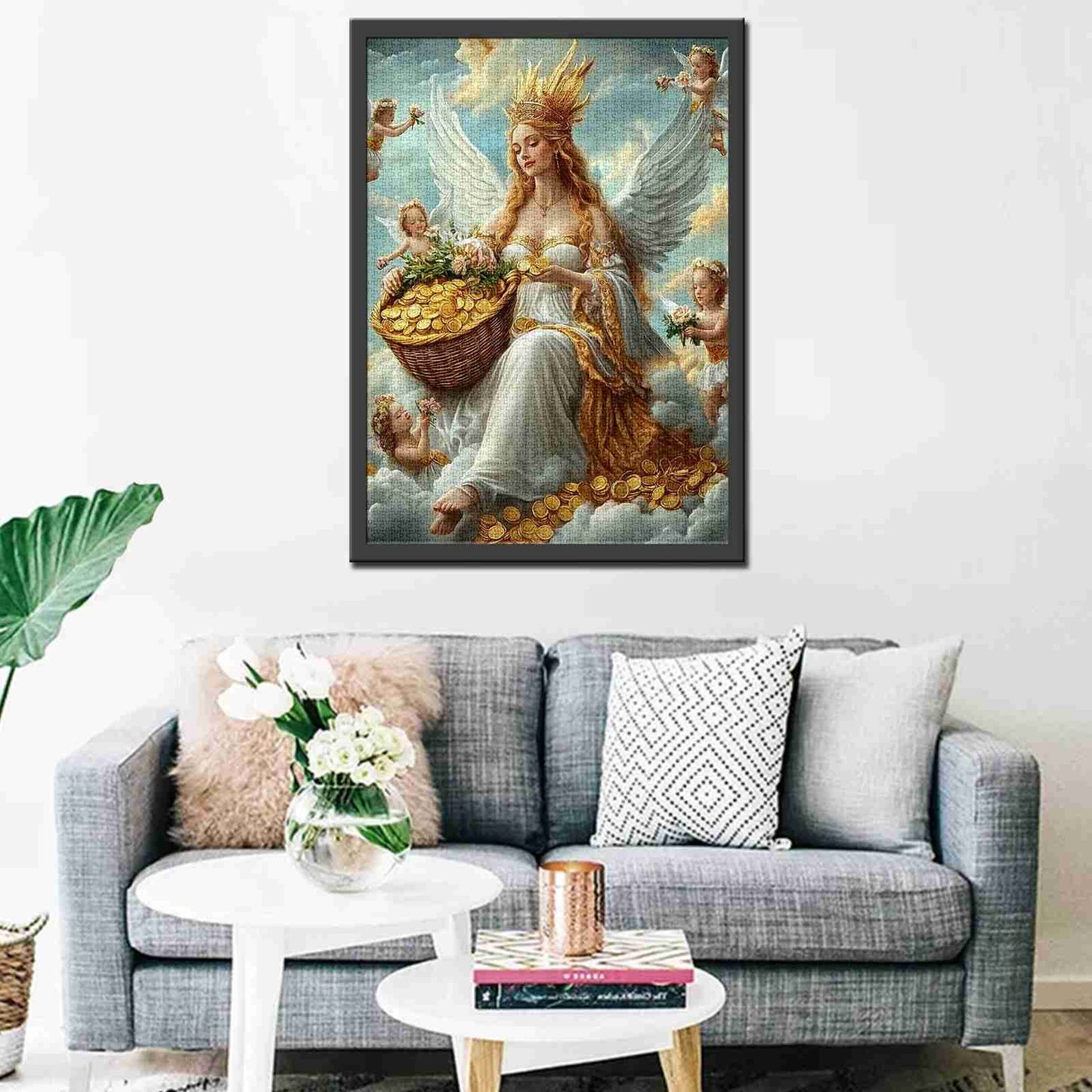 Heavenly Angel and Cherubs Jigsaw Puzzle