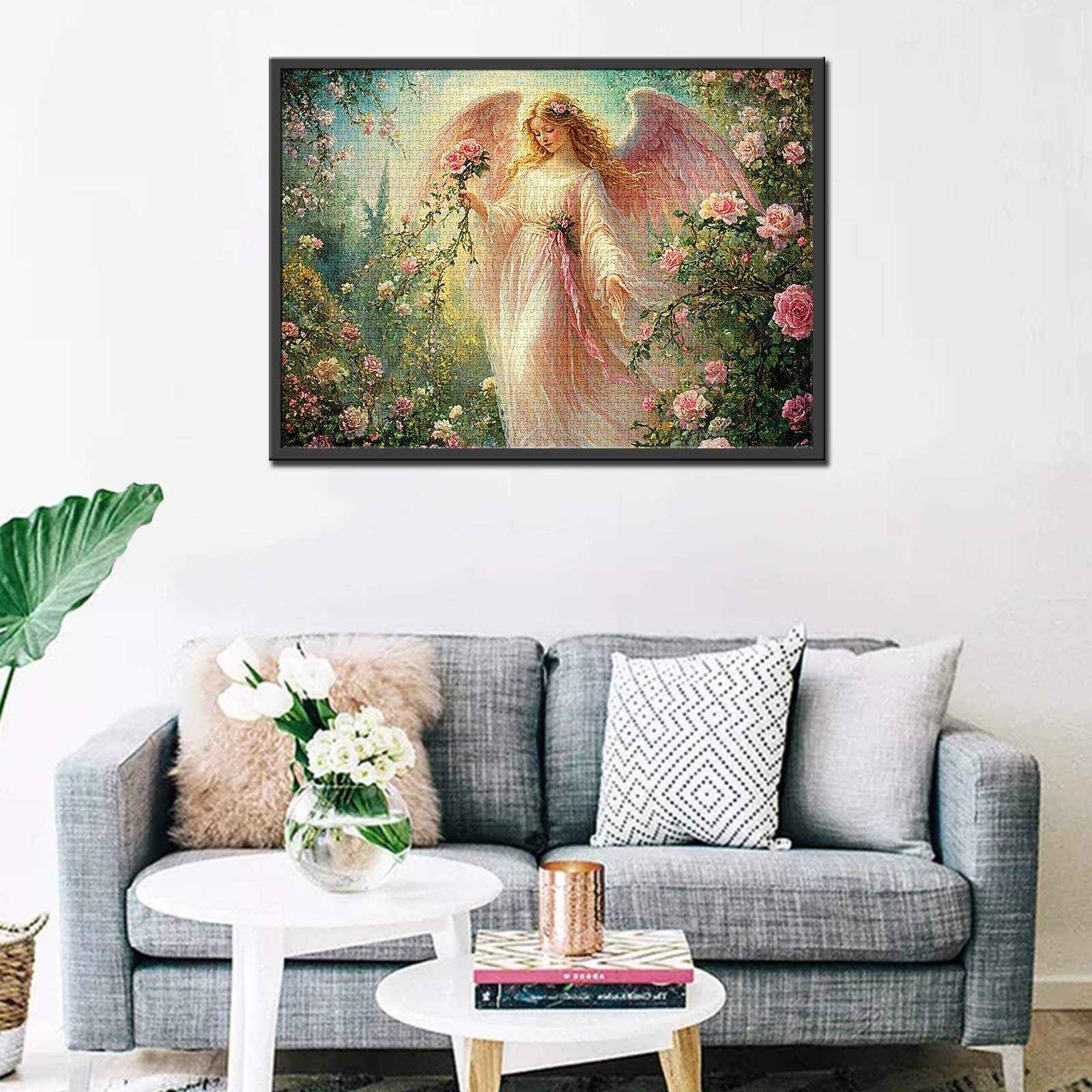 Rose Garden Angel Jigsaw Puzzles