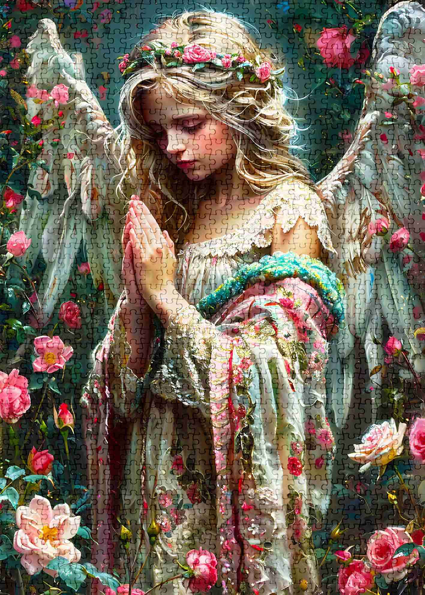 Garden Prayer Angel Jigsaw Puzzles