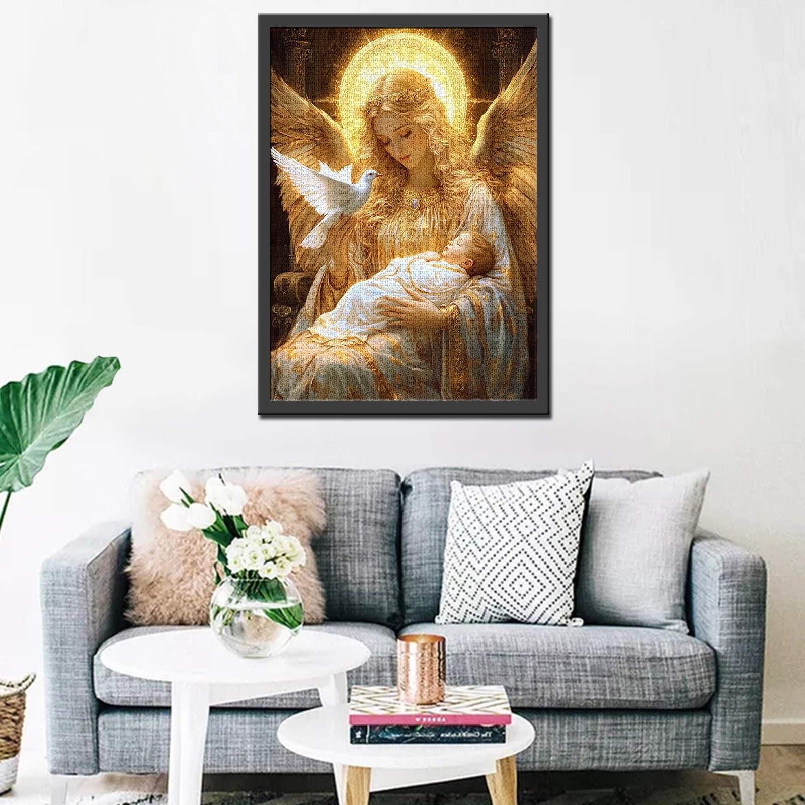 Golden Angel with Baby Jigsaw Puzzles