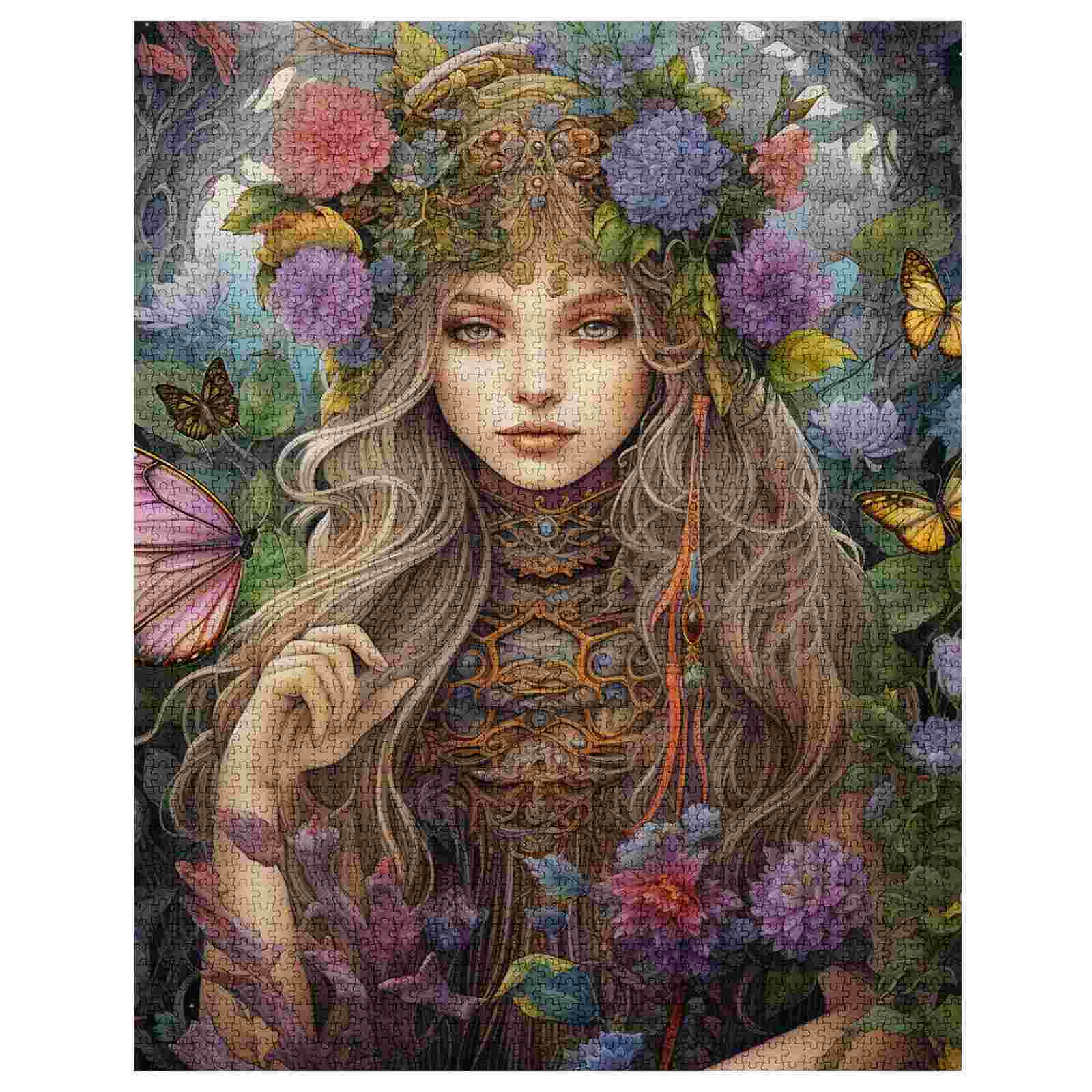 Crowned Fairy in Forest Jigsaw Puzzle