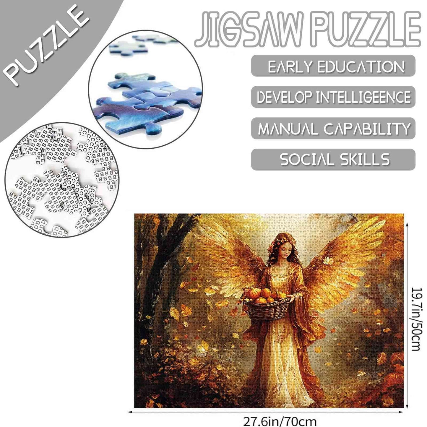 Autumn Harvest Angel Jigsaw Puzzles